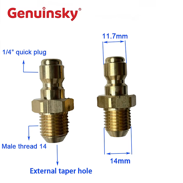 1/4 inch messing Quick Release Plug Fittingen