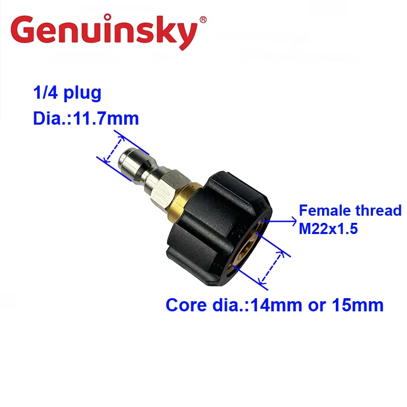 1/4 inch snelle plug