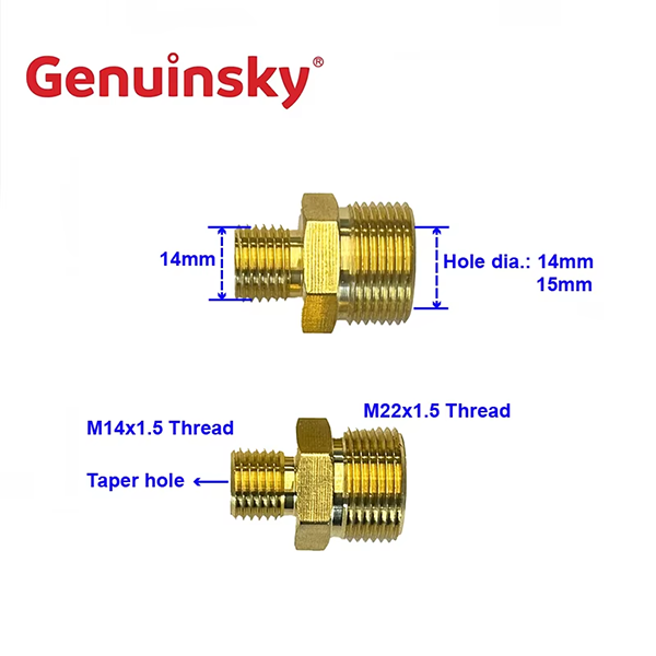 messing tepel met kerndia 15 mm of 14 mm