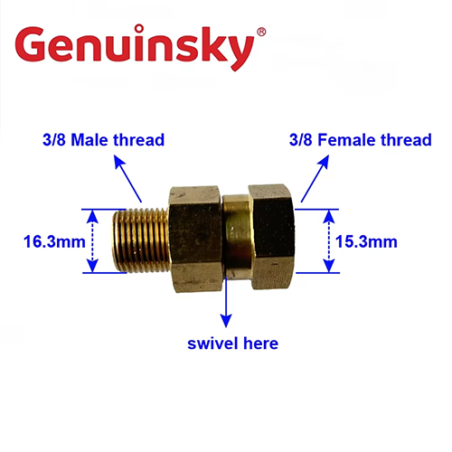 Messing swivel fitting connector -adapter
