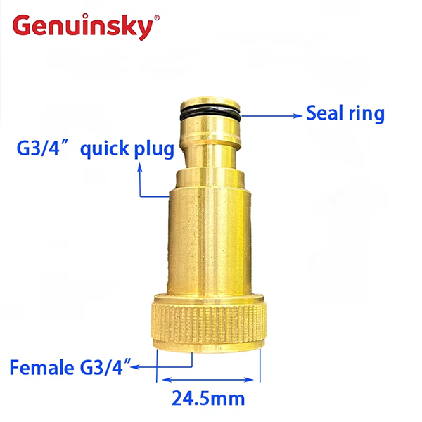 koperen inlaatwaterfilter