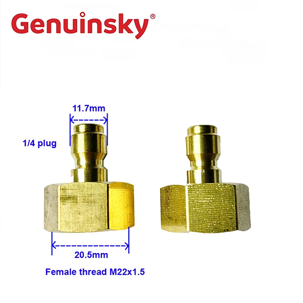 Snelle plug 1/4 inch vrouwelijke draad M22 -connector