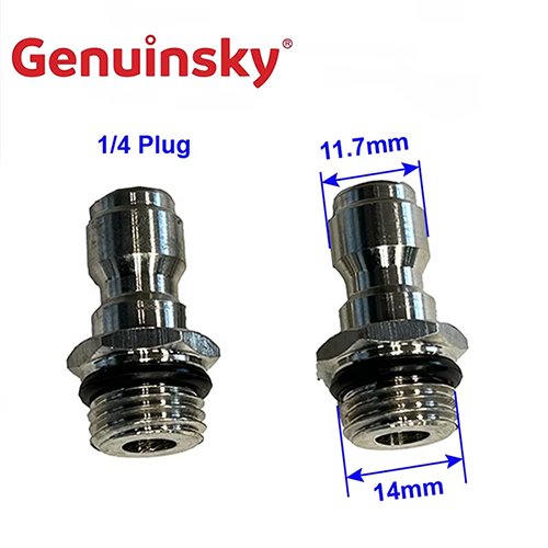 Roestvrij staal Snelle plug 1/4 inch