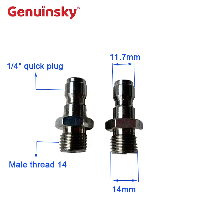 Roestvrij staal Snelle release -pluggen 1/4 inch